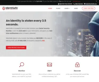 Identisafe.com(Identity Theft Protection) Screenshot