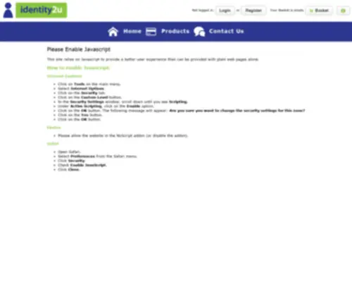 Identity2U.com(Identity2U) Screenshot