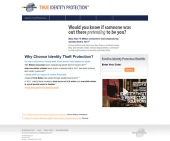 Identitybenefits.com(True Identity Theft Protection (TM)) Screenshot