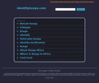 Identitykenya.com(Identitykenya) Screenshot