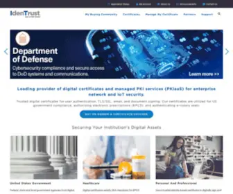 Identrust.com(Part of HID Global) Screenshot