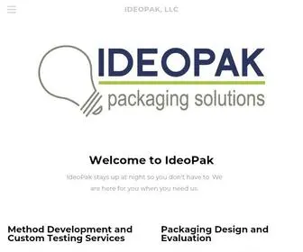 Ideopak.com(IdeoPak, LLC) Screenshot