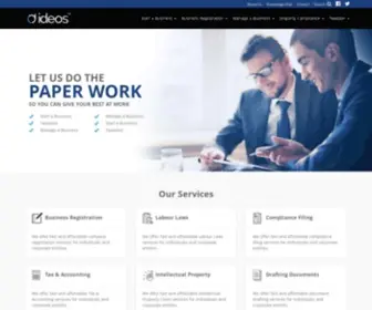 Ideosstartup.com(Ideos Startup Services LLP) Screenshot