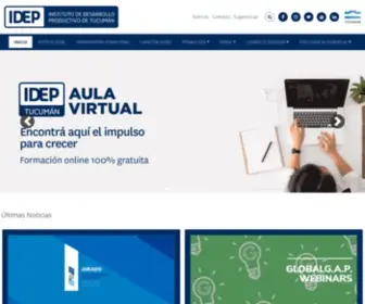 Idep.gov.ar(Instituto de Desarrollo Productivo de la Provincia de Tucumán) Screenshot