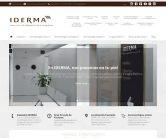 Iderma.es(IDERMA Clínica Dermatológica en Barcelona) Screenshot