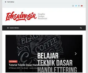 Idesainesia.com(Situs desain grafis Indonesia) Screenshot