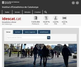 Idescat.cat(Institut d'Estadística de Catalunya) Screenshot