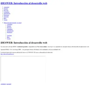 Idesweb.es(Introducción al desarrollo web) Screenshot