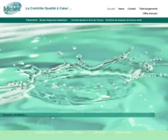 Idetec-Sas.com(Assainissement et réseaux) Screenshot