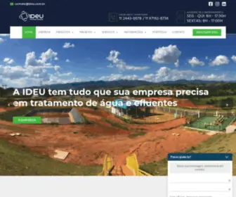 Ideu.com.br(Ideu Tecnologia Ambiental) Screenshot