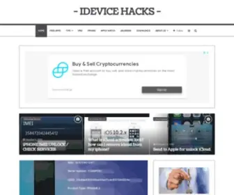 Idevicehacks.com(IDevice Hacks Unlock Jailbreak icloud) Screenshot