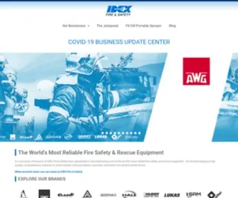 Idexfiresafety.com(IDEX Fire & Safety) Screenshot