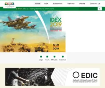 Idexuae.ae(IDEX and NAVDEX 2025) Screenshot