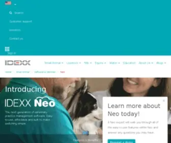 Idexxneo.com(Enhancing the health and well) Screenshot