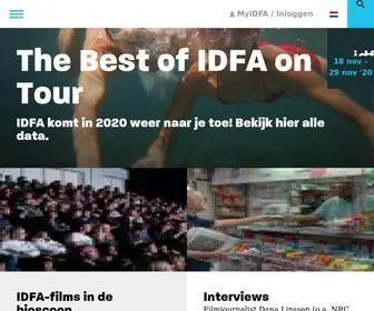Idfa.nl(International Documentary Filmfestival Amsterdam) Screenshot