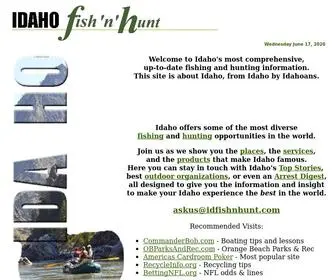 Idfishnhunt.com(Idaho fishing and hunting) Screenshot