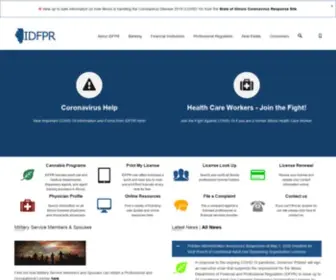 IDFPR.com(State of Illinois) Screenshot