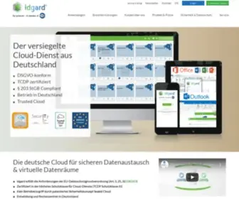 Idgard.de(Einfach sicher in der Cloud zusammenarbeiten) Screenshot