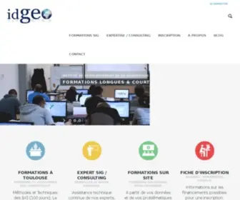 Idgeo.fr(⇒ Formations SIG et Télédétection (courtes et longues)) Screenshot