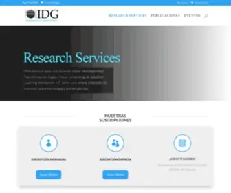 Idgresearch.es(KM IDG Research) Screenshot
