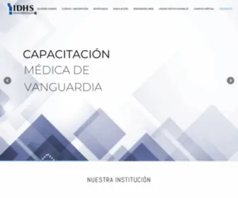 IDHS.org.ar(Capacitación Médica de Vanguardia) Screenshot