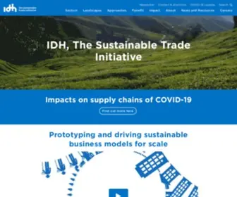 Idhsustainabletrade.com(The Sustainable Trade Initiative) Screenshot