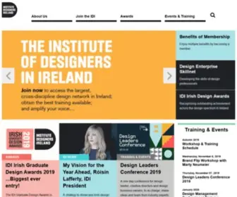 Idi-Design.ie(IDI Institute of Designers in Ireland) Screenshot