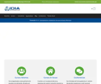 Idia.org.pe(Cursos y programas especializados para la industria) Screenshot