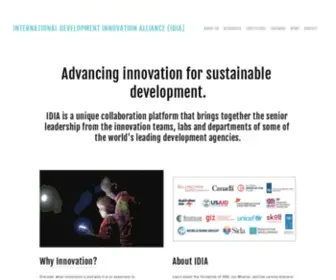 Idiainnovation.org(International Development Innovation Alliance (IDIA)) Screenshot