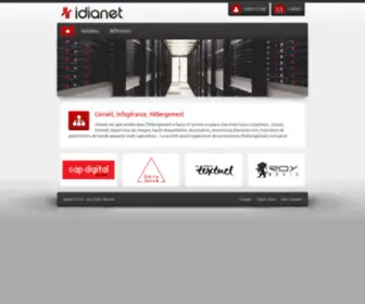Idianet.net(Hébergement dédié et mutualisé) Screenshot