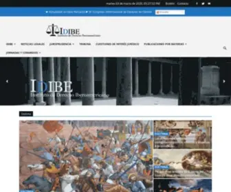Idibe.org(Instituto de Derecho Iberoamericano) Screenshot