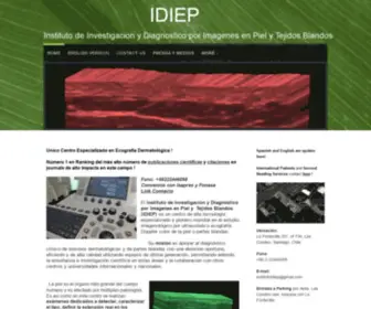 Idiep.com(The Institute for Diagnostic Imaging and Research of the Skin and Soft Tissues) Screenshot