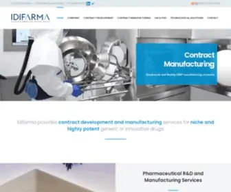 Idifarma.com(Pharmaceutical CDMO) Screenshot