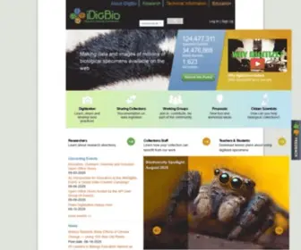 Idigbio.org(IDigBio Home) Screenshot