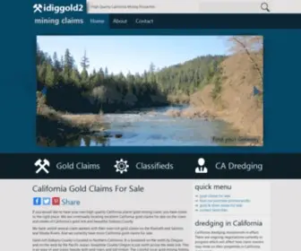 Idiggold2.com(California Gold Claims) Screenshot