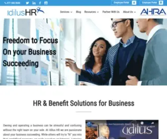 Idilus.com(HR Payroll Tax filing Employee benefits business management IL) Screenshot