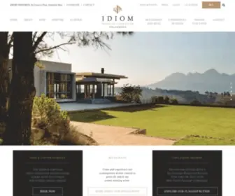 Idiom.co.za(Award-winning wines) Screenshot