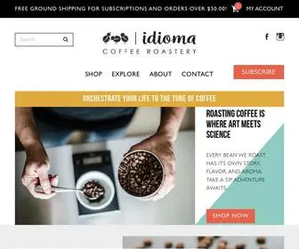 Idiomacoffee.com(Idioma Coffee Roastery) Screenshot