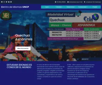 Idiomasuncp.com(Centro de Idiomas UNCP) Screenshot