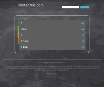 Idiotechie.com(Idiotechie) Screenshot