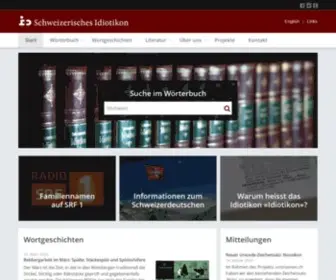 Idiotikon.ch(Schweizerisches Idiotikon) Screenshot