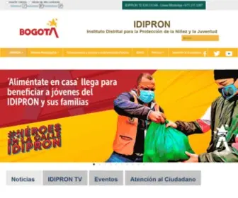 Idipron.gov.co(Instituto Distrital para la Protección de la Niñez y la Juventud) Screenshot