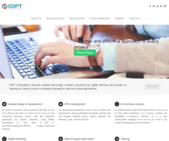 Idipt.com(Ecommerce website design company) Screenshot