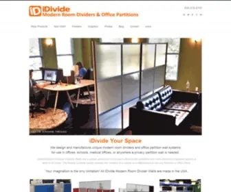 Idividewalls.com(IDivide Modern Room Dividers and Office Partitions) Screenshot