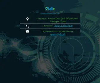 Idix.cl(Servicios, tecnología y proyectos) Screenshot