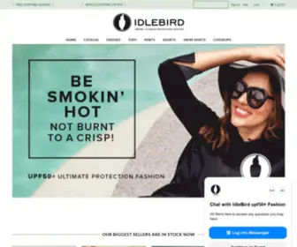 Idlebird.com(Sun protection clothing) Screenshot