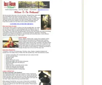 Idlehourresort.com(The Idle Hour Resort) Screenshot
