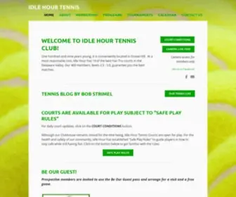 Idlehourtennis.com(Idle Hour Tennis Club) Screenshot