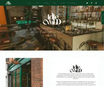 Idlewilddublin.com(IdleWild Bar) Screenshot