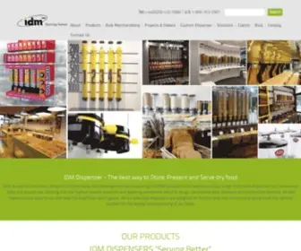 IDM-Dispenser.com(We specialize in food serving solutions for both commercial and domestic markets. Our prime focus) Screenshot